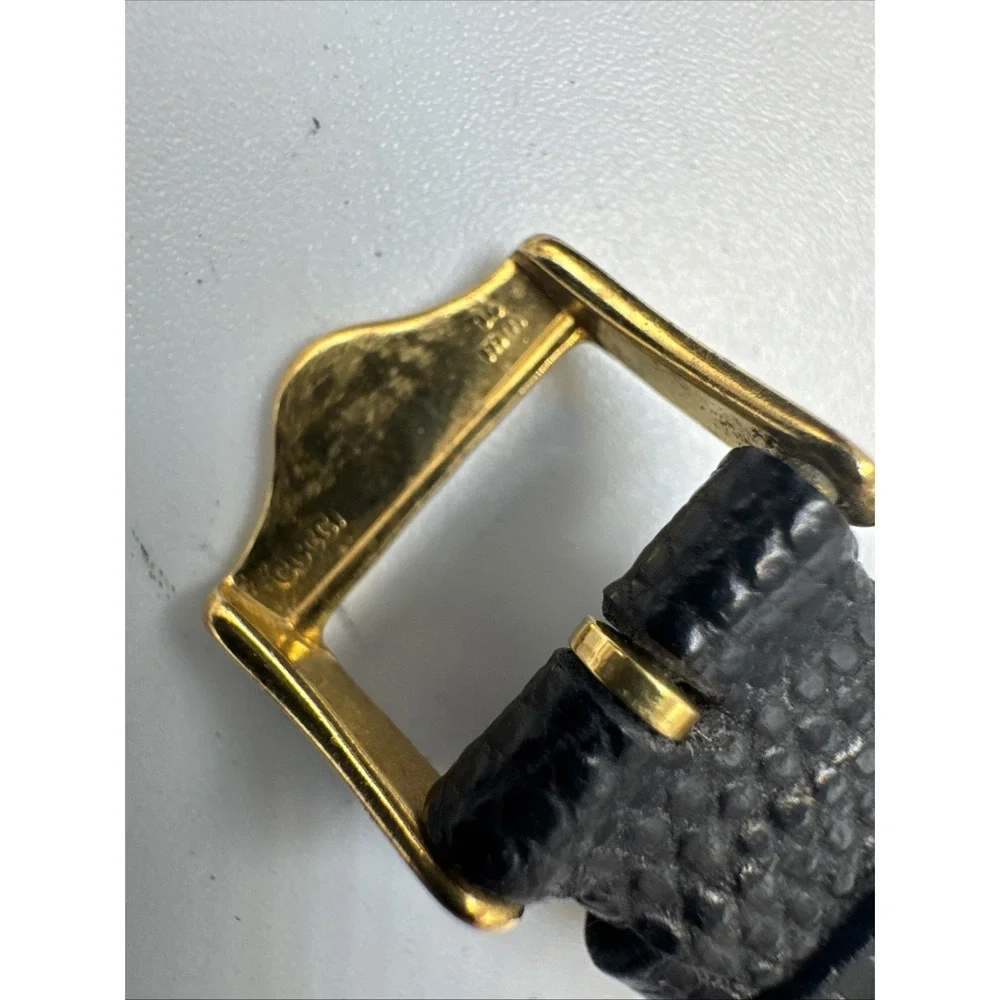 Vintage 33mm Gucci 3001M Roman Bezel Unisex Quartz Wristwatch Swiss Gold Plated